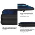 thumbnail image 5 of Bingfone Blue Marble And Gold Laptop Sleeve Case 15 Inch, 360° Protective Computer Carrying Bag, 5 of 9