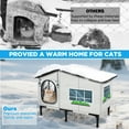 thumbnail image 3 of Siooko Heated Cat House for Outdoor Cats in Winter, Weatherproof Insulated Shelter with Heating Pad, Elevated Waterproof Safe Design for Feral and Outside Cats, 3 of 7