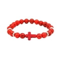 thumbnail image 1 of Bracelet en Pierre Volcanique pour Hommes 8MM avec Perles, 1 of 3
