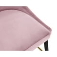 thumbnail image 4 of Meridian Furniture Sleek Pink Velvet Stool (Set of 2), 4 of 8