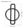 thumbnail image 2 of Unique Bargains Paper Clip Coated Letter I Shape Alphabet Clips Bookmarks, Black, 100 Count, 2 of 6