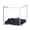 Velvet black backgro, variant on Yihuala Clear Baseball Display Case Acrylic Cubes Storage Square Clear Box Sports Softball Baseball Holder Container with Stand