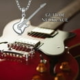 thumbnail image 6 of DVEATR Guitar Necklace 925 Sterling Silver Music Pendant Necklace for Men Women, 6 of 6