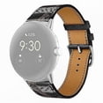 thumbnail image 1 of Genuine Leather Watch Band with Stainless Steel Buckle for Pixel Watch-Compatible Replacement Strap, 1 of 5