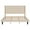 Beige, variant on PORKISS Full Size Platform Bed Frame with Headboard,Wood Platform Bed with Slat Support,White