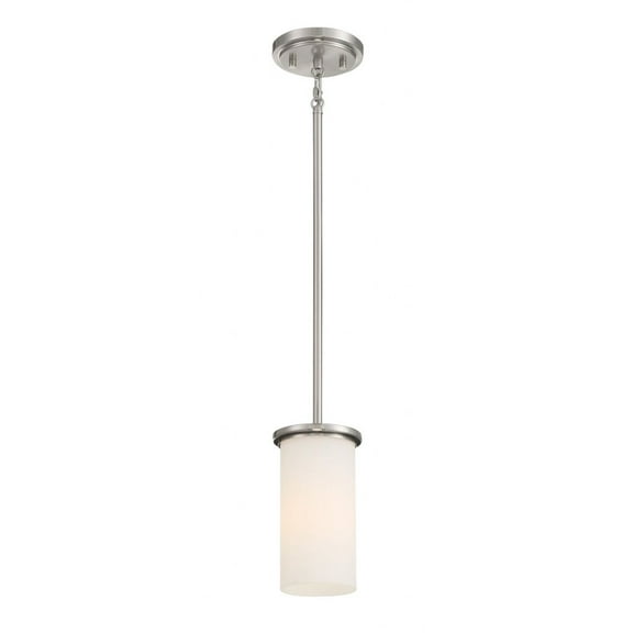 1 Light Pendant-Brushed Nickel Finish -Traditional Installation Minka Lavery 4090-84