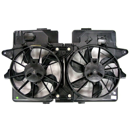 Agility Auto Parts 6027103 Dual Radiator and Condenser Fan Assembly for Ford Mercury Models