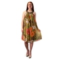 thumbnail image 4 of Bohemian Free-Flowing Floral Tunic Vacation Summer Frock Swing Dress, 4 of 9