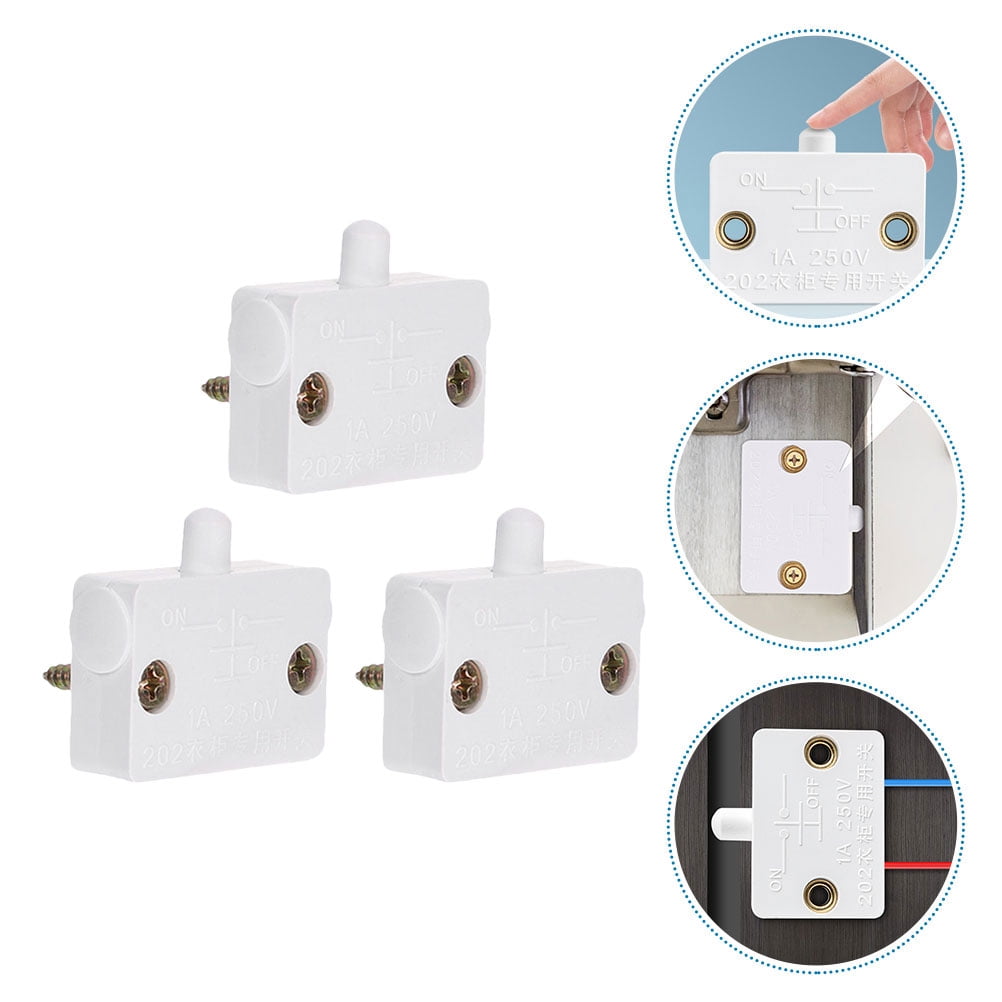 3pcs Door Switch Automatic Light Switch Touch Lamp Electrical Light Switch 3pcs Door Switch Automatic Light Switch Touch Lamp Electrical Light Switch