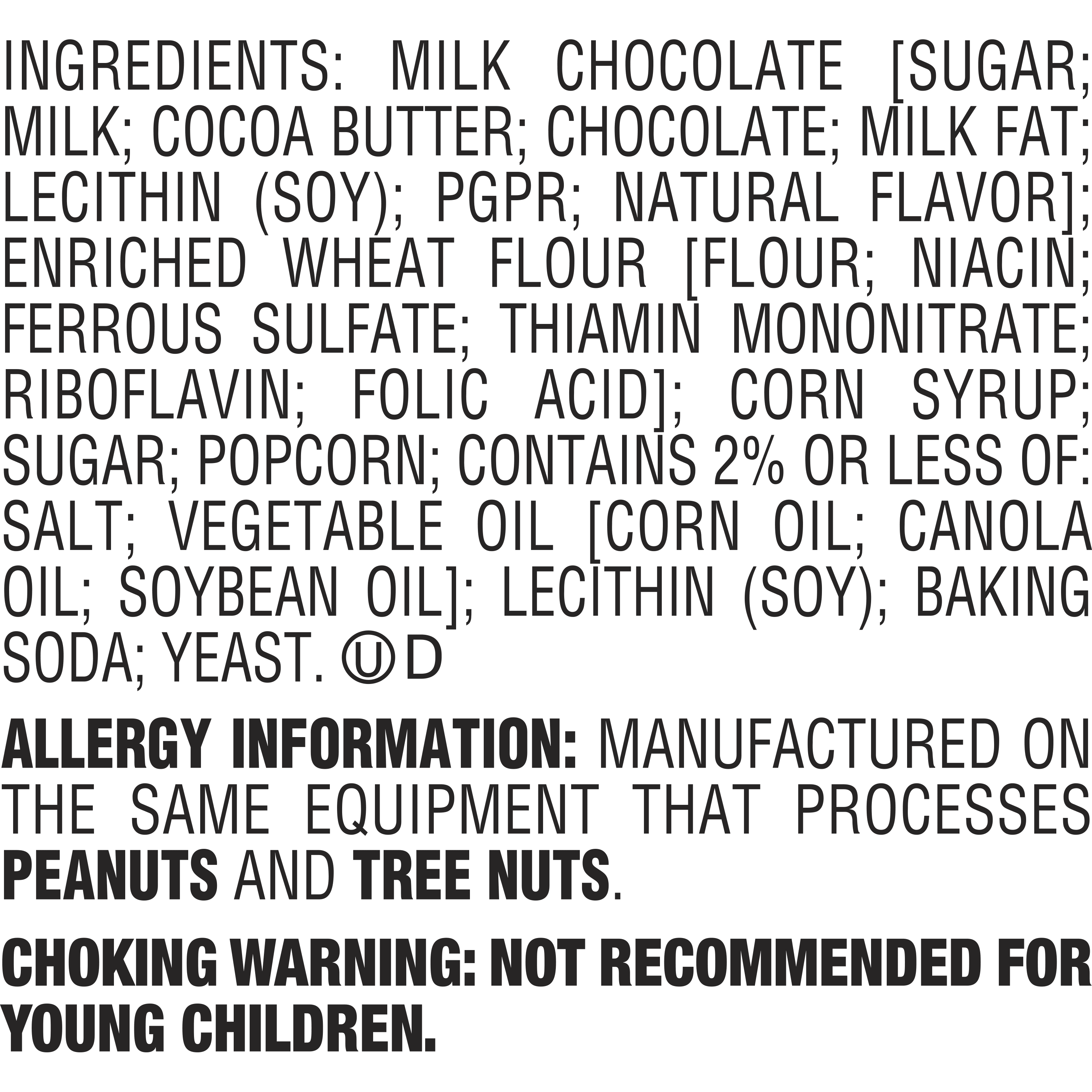 Hershey's, Popped Popcorn and Milk Chocolate Snack Mix, 4 oz