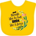 thumbnail image 3 of Inktastic Though She Be but Little Fierce Quote Girls Baby Bib, 3 of 4