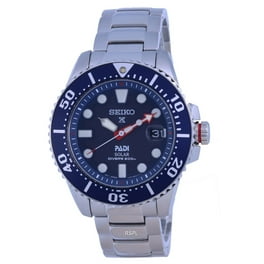 Seiko Men s SPC137P1 Sportura Black Dial Steel Bracelet Chronograph Watch Walmart