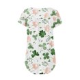 thumbnail image 4 of St. Patrick's Day Shirts for Women Short Sleeve Irish Shamrock Graphic Tees Funny Lucky Tshirts Cute Ruffle Blouses, 4 of 4