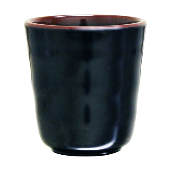Excellante Tenmoku melamine dinnerware collection 8 oz, 3 1/8" mug, comes in dozen