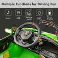 thumbnail image 4 of OLAKIDS 2 Seater Kids Ride on Car, 12V 4WD Licensed Lamborghini Veneno Powered Electric Vehicle with Hydraulic Doors, Rocking Mode, Adjustable Speeds, Remote Control, MP3, Headlight, 4 of 9