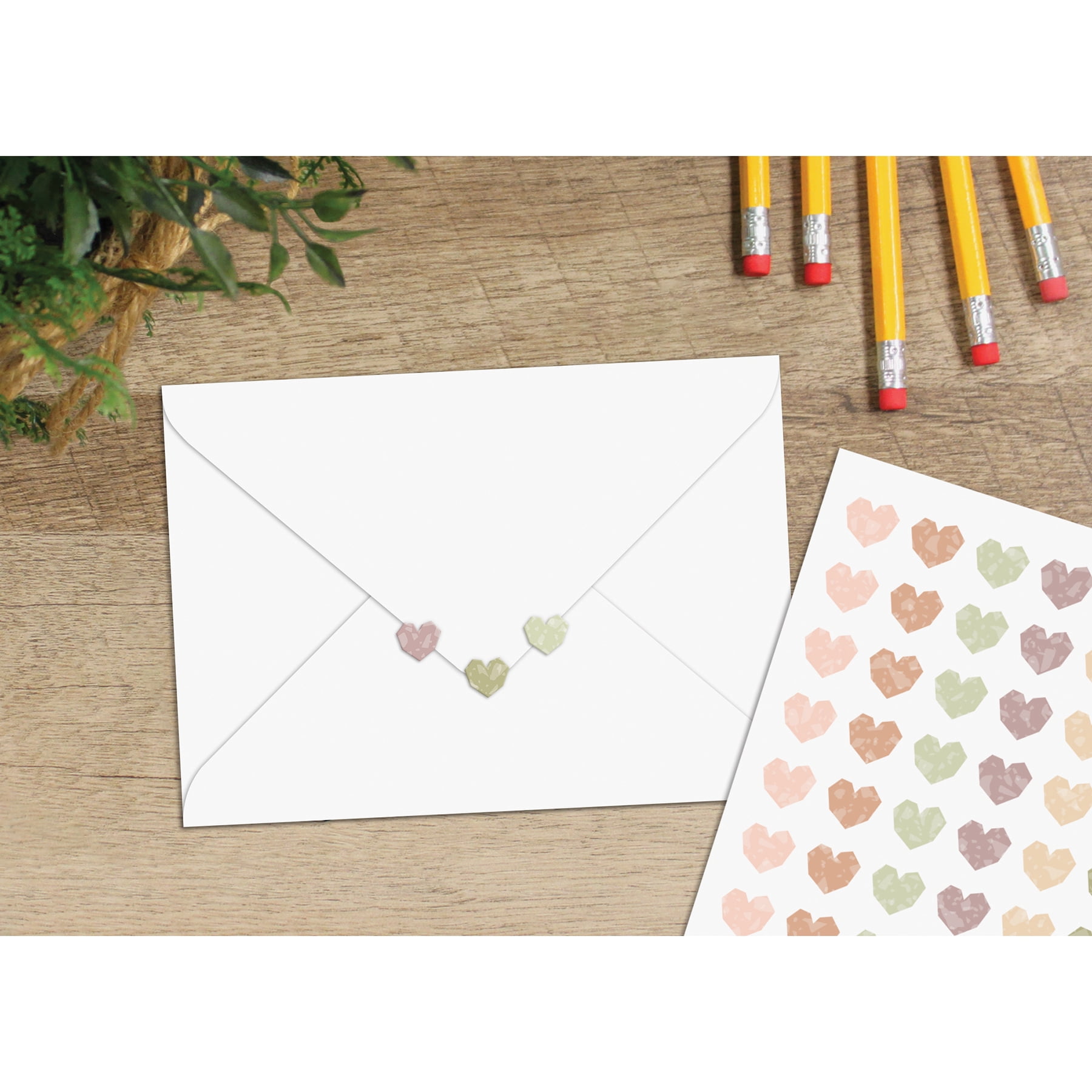 Teacher Created Resources Terrazzo Tones Hearts Mini Stickers, 378 Per Pack, 12 Packs