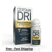 CERTAIN DRI Prescription Strength Clinical Antiperspirant Roll-On 1.20 oz (Pack of 4)
