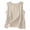 Beige, variant on GEWSEY Dressy Tank Tops for Women Cotton Linen Gauze Shirts Sleeveless Summer Tunic Top Loose Fit Lightweight Casual Blouses (Sky Blue, L)