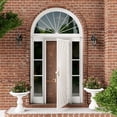 thumbnail image 2 of 32" X 80" Prehung Door Security door Universal/Reversible Hinging Surface Mount Steel Security Door With Perforated Metal Screen With Lock, 2 of 4