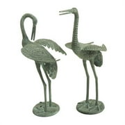 Achla Designs Preening Crane Garden Statues - Set of 2