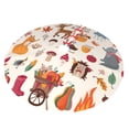 thumbnail image 2 of Kll 48" Christmas Tree Skirt Hello Autumn Xmas Tree Skirts Mat For New Year Xmas Holiday Party Indoor Outdoor Home Decoration, 2 of 9