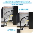 thumbnail image 5 of Uxcell Cable Sleeve, Wire Manager Cord Protector for Computer Wire Organizer Black 20 Ft x 0.51", 5 of 7