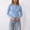 Blue, variant on Women Cropped Cardigan Button Down Soft Knit Top for Casual Daily Wear