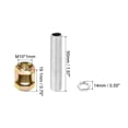 thumbnail image 2 of Uxcell 20 Pcs M10×20 Hexagon Open Coupling Nut with Threaded Pipe and Hex Nut, 2 of 5
