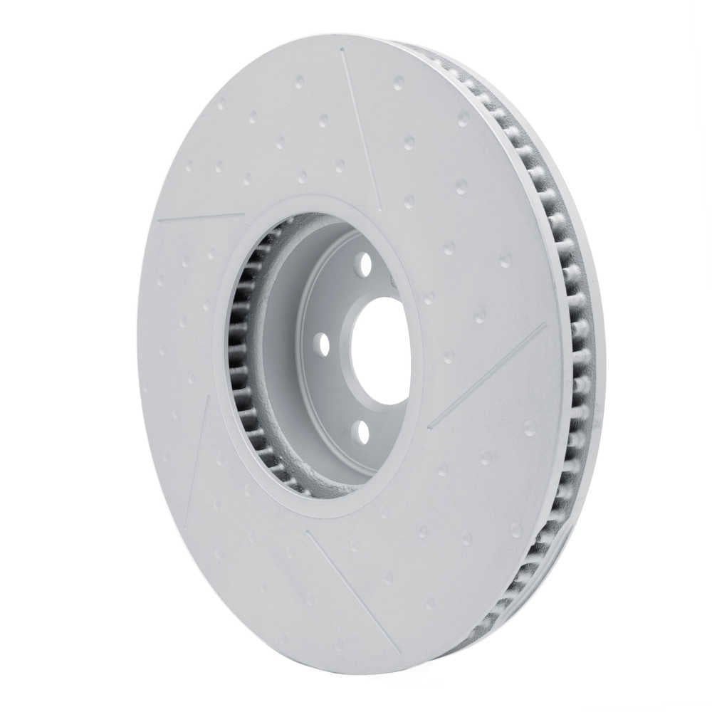 Dynamic Friction Company 940-31132D DFC Hi-carbon Alloy Geomet Coated Rotor - Dimpled And Slotted