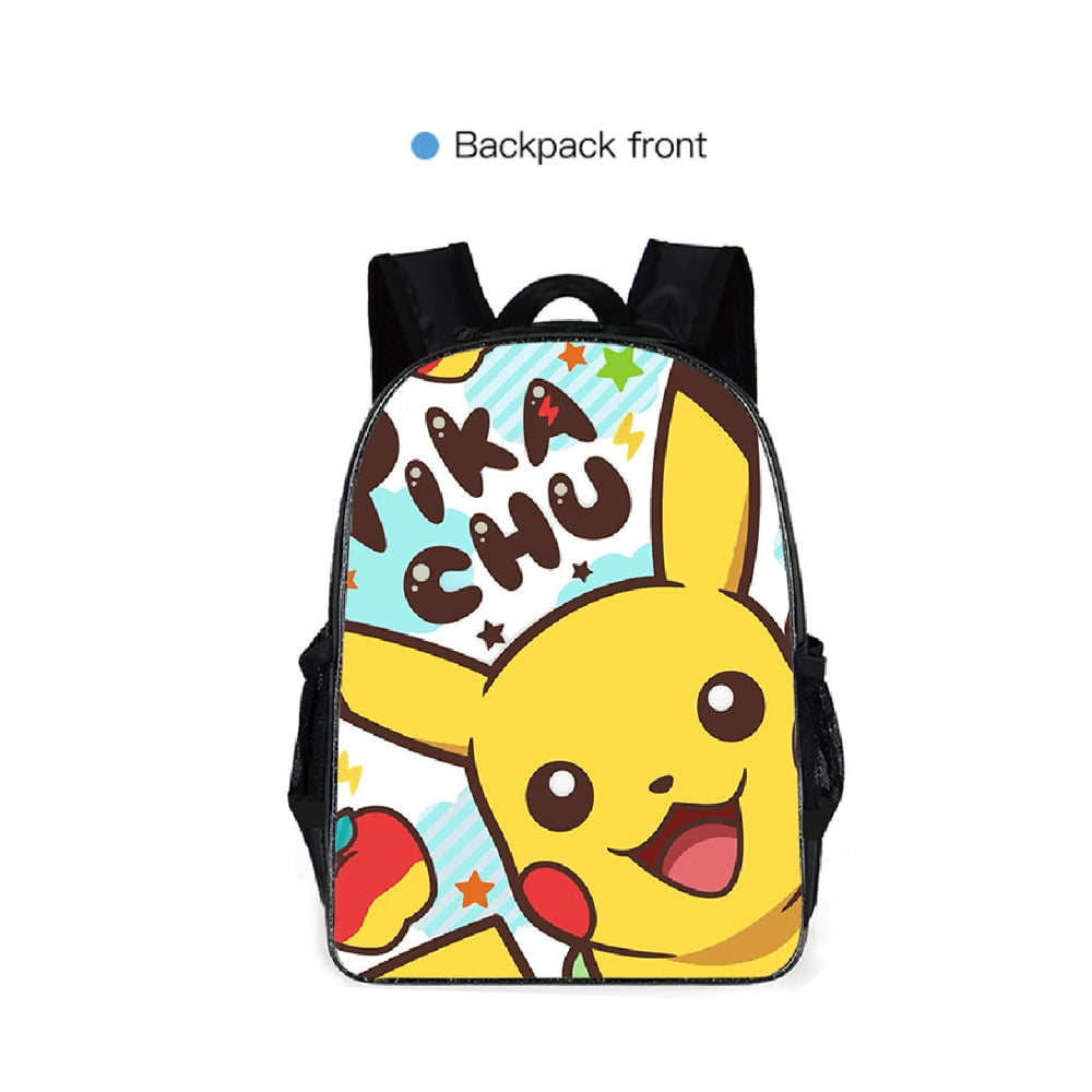 POKEMON Schoolbag for Boys and Girls Cute Pikachu Backpack ...