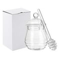 thumbnail image 2 of Tarro de miel de vidrio WINOMO de 300 ml, transparente, con cucharón y tapa, para uso doméstico en la cocina., 2 of 5