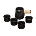thumbnail image 4 of Tetera de cerámica Infusor de té, tetera japonesa floreciente y de hojas de té sueltas con mango lateral con filtro de té para Picnic en casa de té , con 4 tazas Soledad Tetera, 4 of 9