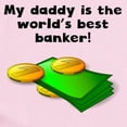 thumbnail image 2 of CafePress - My Daddy Is The Words Best Banker Body Suit - Baby Light Bodysuit, Size Newborn - 24 Months, 2 of 4