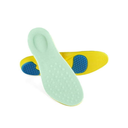 1 Pair Athletic Full Length Cushion Insoles Replacement Shoe Insert for Men and Women US W 11-19/M 9-12