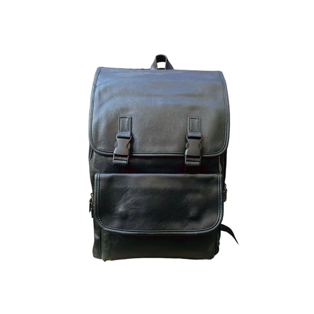 Mochila de piel ecológica impermeable de gran capacidad