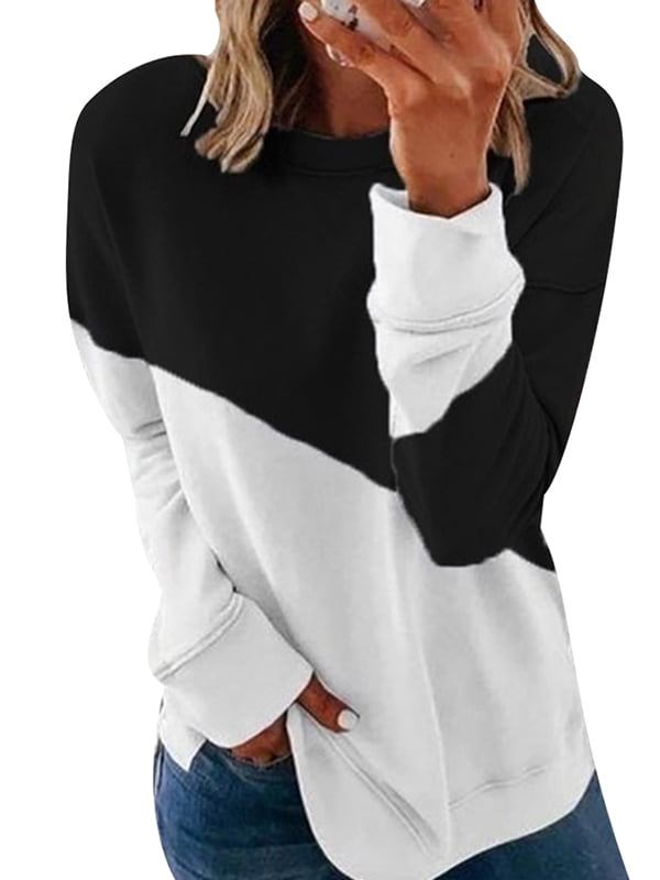 kayamiya Womens Sweatshirts Zip Up Pullover Long Sleeve Tunic Shirt Tops with Pocket