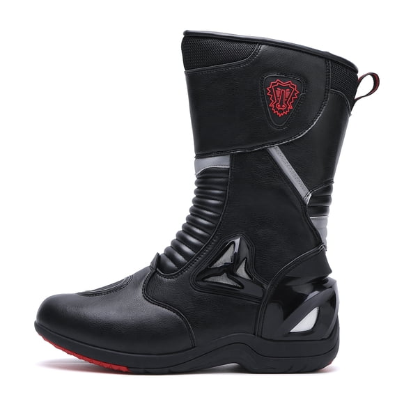Botas de Moto Todo Clima: Confort Total & Aventura Sin Límites! Impermeables Viaje & Off-Road - Hombres y Mujeres,negro-38