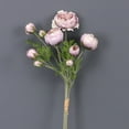 thumbnail image 6 of Artificial Ranunculus Flowers 9 Heads Vintage Silk Flowers Buttercup Long Stems Fake flower bouquets Arrangement (white), 6 of 7