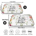 thumbnail image 3 of Balery Home Sweet Home Floral Print Car Windshield Sun Shade,Windshield Sunshade for Car Pickup Truck SUV Accessories-, 3 of 7