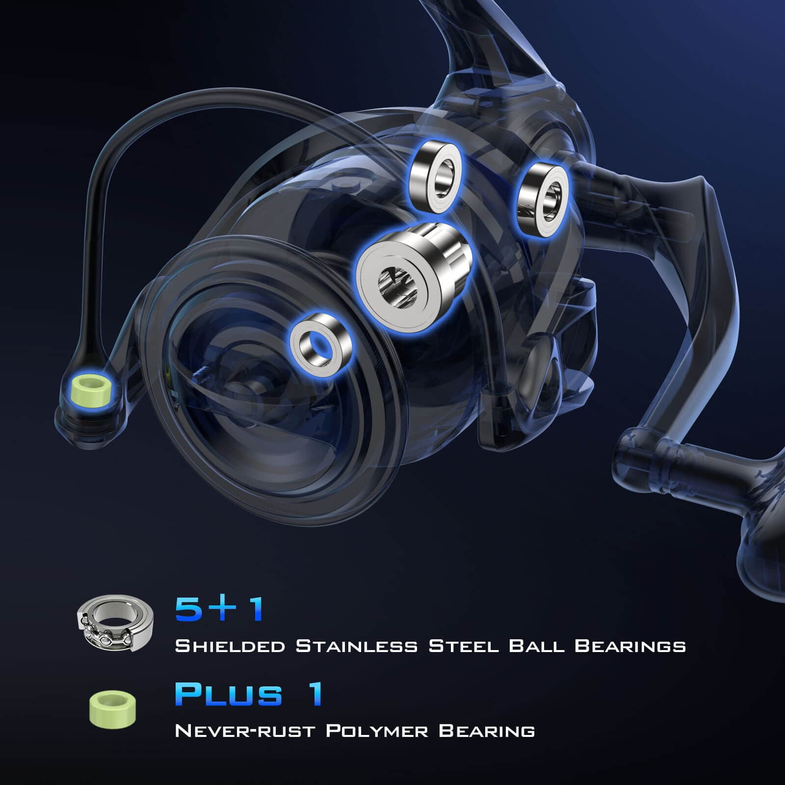 KastKing Kapstan SE 2500 Saltwater Spinning Reel - 30 lbs Drag, CNC Aluminum Body, High Speed