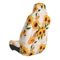thumbnail image 2 of Wukai Sunflower 5 Full Set Car Seat Covers with Soft Padding Universal Auto Front Seats Protector and Cushion Mat, 2 of 5