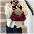 thumbnail image 2 of Axila Hobo Bolso Hombro Pequeño para Mujeres Hebilla Cuero Y2k, 2 of 9