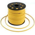 thumbnail image 4 of The Bead Chest 100 Yards 3mm Wide Jewelry Making Flat Micro Fiber Lace Faux Suede Leather Cord for DIY Crafts (Yellow), 4 of 4