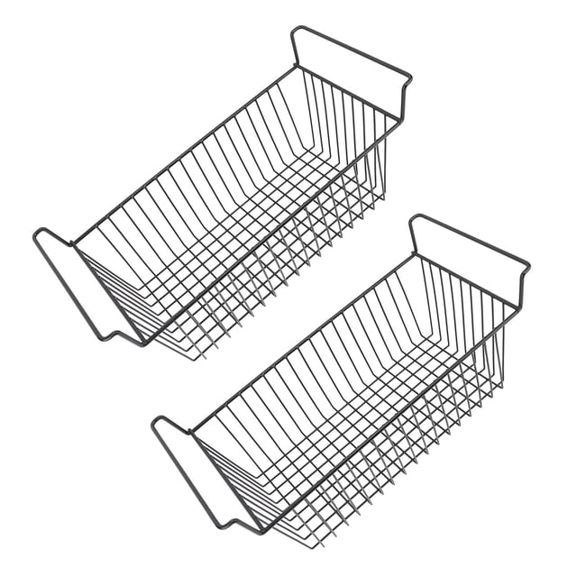 Freezer Organizer Bins, Steel Wire PE Coating Anti Aging Freezer Baskets Large Capacity Easy to Clean Chest Freezer Baskets for Freezers, Refrigerators,