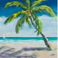 thumbnail image 2 of DeRice, Julie 15x15 White Modern Wood Framed Museum Art Print Titled - Under the Palms Breeze I, 2 of 4