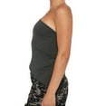 thumbnail image 2 of ZAXARRA Women Vest, Sleeveless One-shoulder Irregular Solid Slim Fit Summer Tops for Club Party, 2 of 4