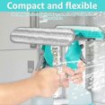 thumbnail image 2 of 4-in-1 Glass Cleaner Scraper, Spray, Squeegee & Microfiber Washer, Glass Cleaning Tool for Indoor Outdoor Windows, Shower Doors, 2 of 5