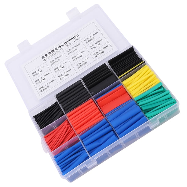 Tubo Termorretráctil A Prueba De Agua, Herramienta Eléctrica De Nailon Juego De Tubos Termorretráctiles Coloridos Para Reparación De Conexiones De Cables Para Tubos