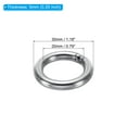 thumbnail image 2 of Uxcell 20mm Metal O Rings, 4 Pack 304 Stainless Steel Round Rings for Hardware Bags, 2 of 6