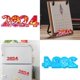 thumbnail image 2 of Flexible Wall Stickers Mould Holographic Silicone Mold 2024 Shape Wall Decorations Molds Perfect for Crafts Enthusiasts, 2 of 4